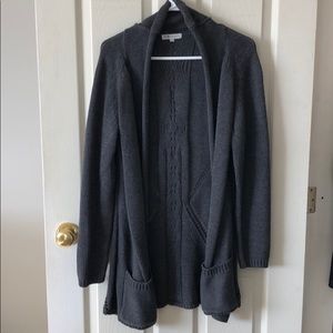 Cozy Grey Knit Cardigan